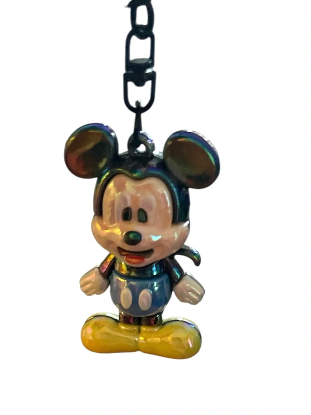 MICKEY MOUSE 3D IRIDESCENT BAG CHARM KEYCHAIN